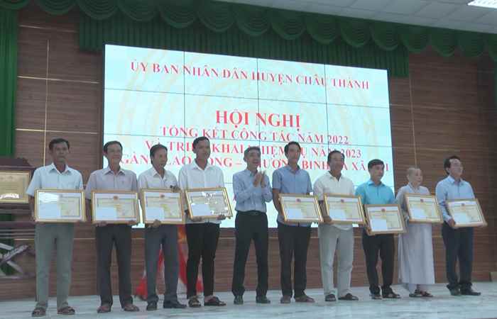 Châu Thành tổng kết ngành Lao động Thương binh và Xã hội năm 2022