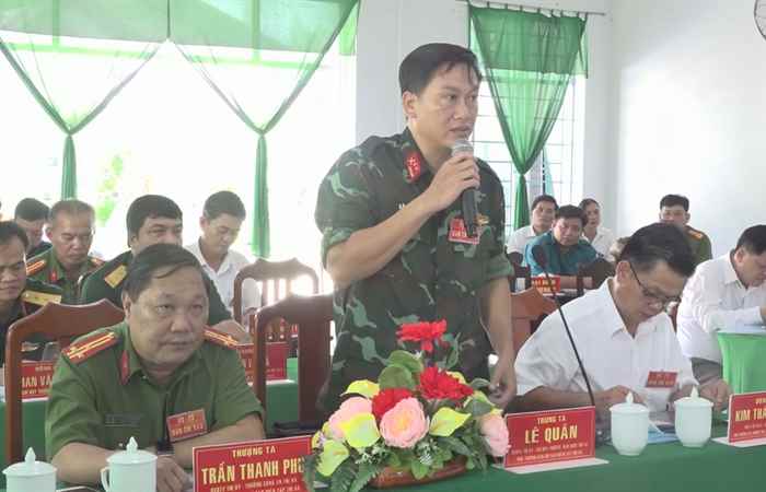 Ngã Năm: Xã Vĩnh Quới tổ chức Diễn tập chiến đấu trong khu vực phòng thủ năm 2023