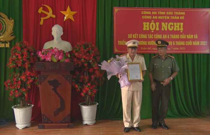 Công an huyện Trần Đề đề ra phương hướng, nhiệm vụ 6 tháng cuối năm 2022