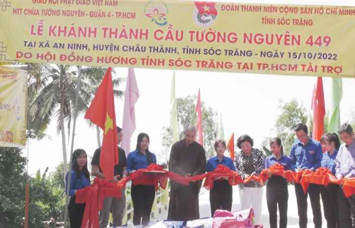 Châu Thành khánh thành, đưa vào sử dụng cầu nông thôn ở xã An Ninh