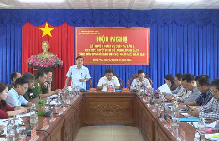 Long Phú: Xét duyệt lần 2 công dân đủ điều kiện thi hành nghĩa vụ quân sự năm 2024