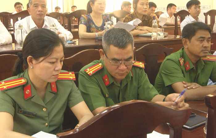 Tập huấn cán bộ xây dựng Văn kiện Diễn tập khu vực phòng thủ huyện Mỹ Xuyên năm 2023