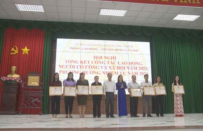 Châu Thành: Tổng kết công tác lao động, người có công và xã hội năm 2023  
