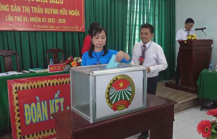 Mỹ Tú: Đại hội Đại biểu Hội Nông dân thị trấn Huỳnh Hữu Nghĩa khóa XV   