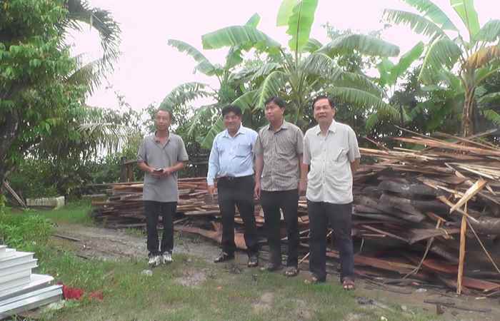 Huyện Thạnh Trị: Kiểm tra tiến độ xây dựng nhà ở cho hộ nghèo từ nguồn huy động kinh phí của Bộ Công an hỗ trợ