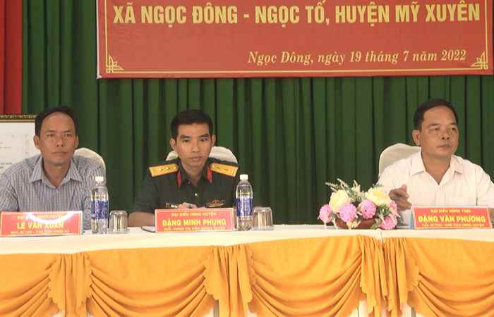 Mỹ Xuyên: Đại biểu HĐND các cấp tiếp xúc cử tri xã Ngọc Đông và Ngọc Tố