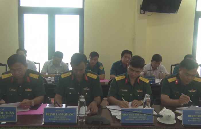 Bộ Chỉ huy quân sự tỉnh Sóc Trăng làm việc với huyện Cù Lao Dung