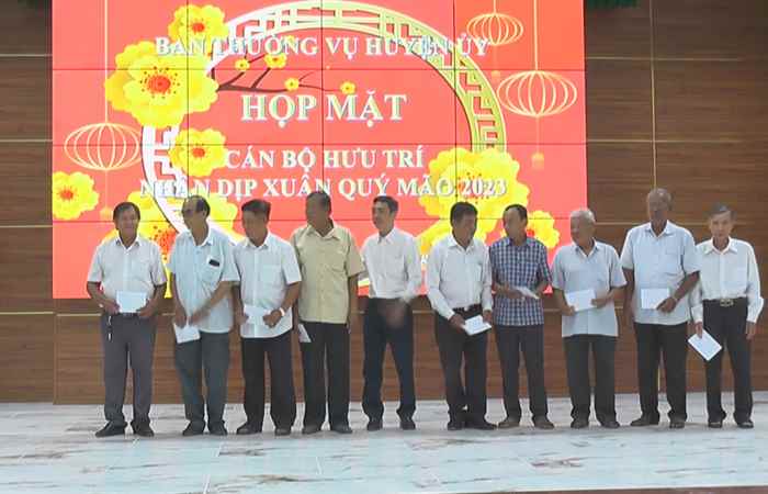 Huyện Châu Thành họp mặt cán bộ hưu trí nhân dịp xuân Quý Mão năm 2023