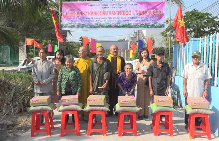 Mỹ Xuyên: Đưa vào sử dụng 2 cầu giao thông nông thôn  