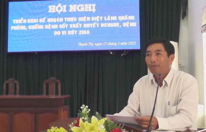 Thạnh Trị triển khai kế hoạch diệt lăng quăng phòng, chống sốt xuất huyết