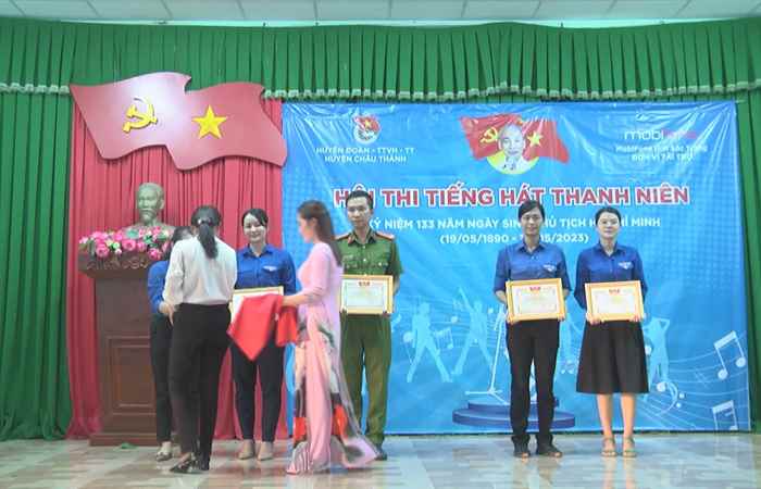 Huyện Châu Thành: Hội thi tiếng hát Thanh niên hát về Chủ tịch Hồ Chí Minh