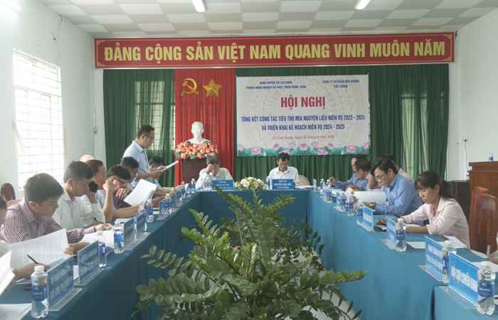 Cù Lao Dung: Tổng kết công tác tiêu thụ mía nguyên liệu niên vụ 2023 – 2024