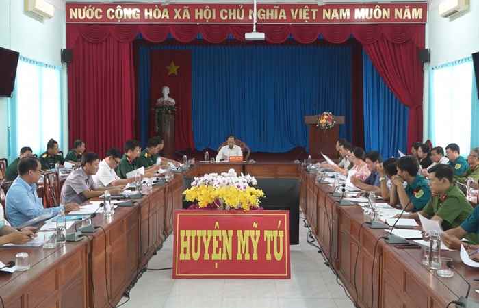 Mỹ Tú: Thông qua danh sách ra lệnh Thanh niên khám sức khỏe nghĩa vụ quân sự năm 2024