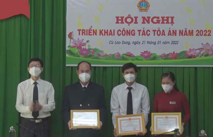 Cù Lao Dung: Ngành Toà án tổng kết năm 2021
