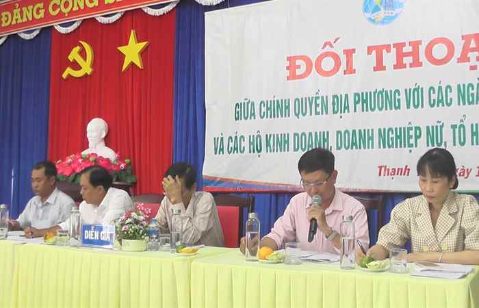 Huyện Thạnh Trị: Đối thoại giữa Chính quyền với doanh nghiệp nữ
