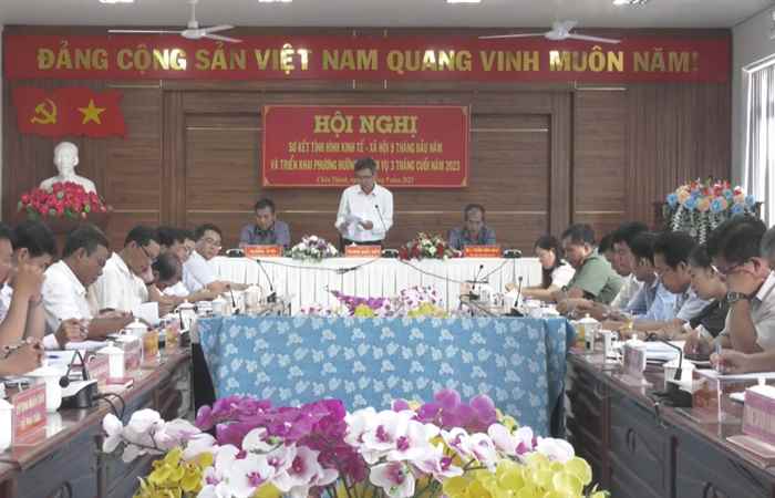 Châu Thành sơ kết tình hình kinh tế - xã hội 9 tháng của năm 2023