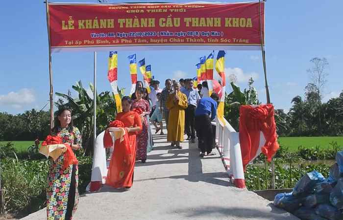 Châu Thành: Đưa vào sử dụng cầu giao thông nông thôn tại xã Phú Tân, Phú Tâm