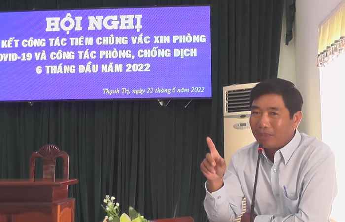 Thạnh Trị sơ kết công tác tiêm vaccine phòng COVID-19