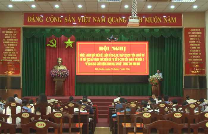 Sơ kết 5 năm thực hiện Kết luận số 18 của Ban Bí thư về nâng cao chất lượng sinh hoạt Chi bộ