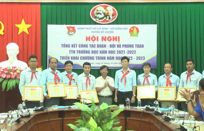 Mỹ Xuyên: Huyện Đoàn tổng kết công tác Đoàn - Đội và phong trào Thanh - Thiếu nhi trường học  
