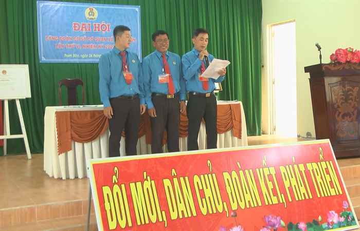 Đại hội Công đoàn cơ sở xã Tham Đôn, nhiệm kỳ 2023 - 2028