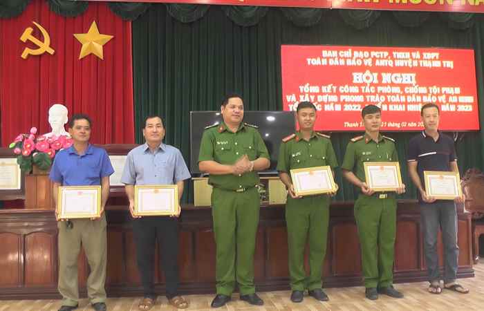 Thạnh Trị tổng kết phong trào toàn dân bảo vệ an ninh Tổ quốc năm 2022