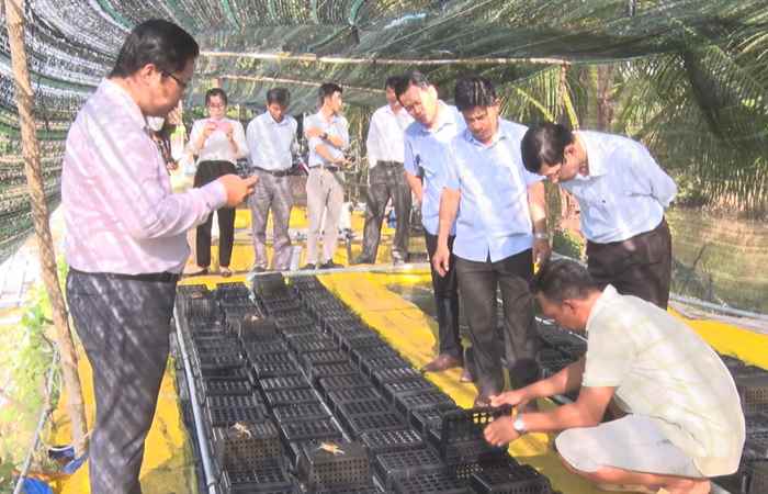 Sở Khoa học và Công nghệ tỉnh Sóc Trăng kiểm tra, khảo sát hoạt động này tại thị xã Vĩnh Châu