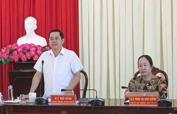 Ban Thường vụ Thị ủy Vĩnh Châu triển khai nhiệm vụ tháng 6-2023  