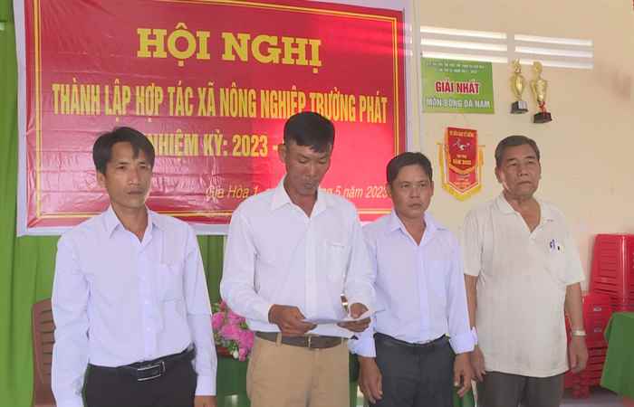 Mỹ Xuyên: Thành lập Hợp tác xã nông nghiệp Trường Phát