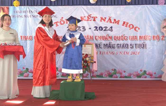  Cù Lao Dung: Trường Mầm non Rạng Đông đạt chuẩn Quốc gia mức độ 2