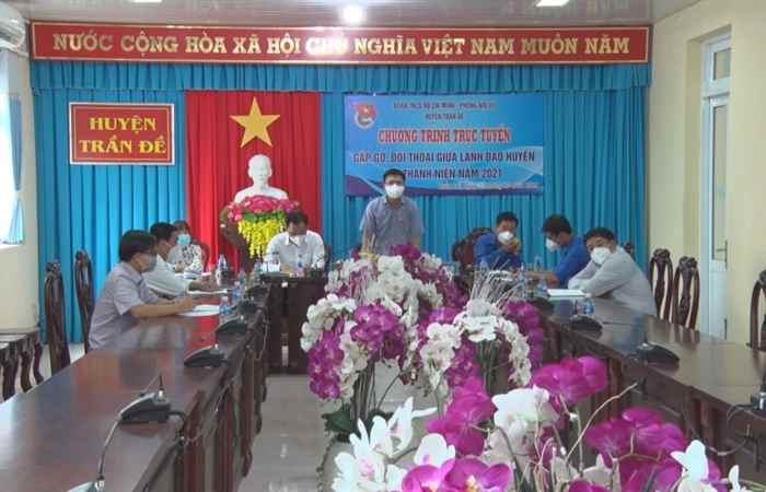 Lãnh đạo huyện Trần Đề gặp gỡ đối thoại với đoàn viên, thanh niên 