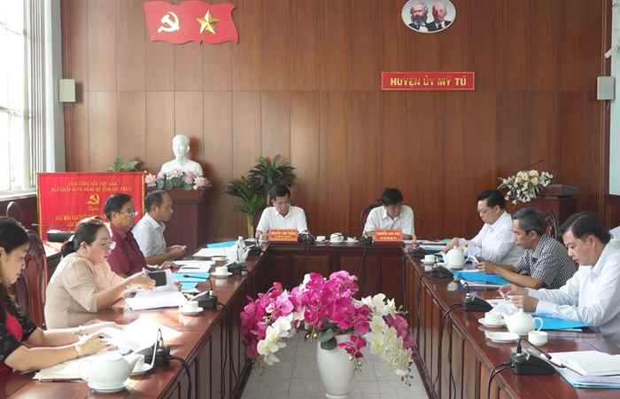 Mỹ Tú triển khai kịp thời đúng tiến độ công tác giải phóng mặt bằng các dự án trọng điểm
