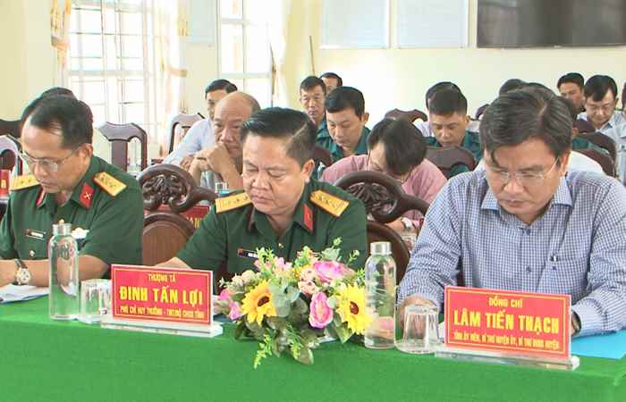 Long Phú: Đảng ủy Quân sự huyện sơ kết 6 tháng đầu năm 2024