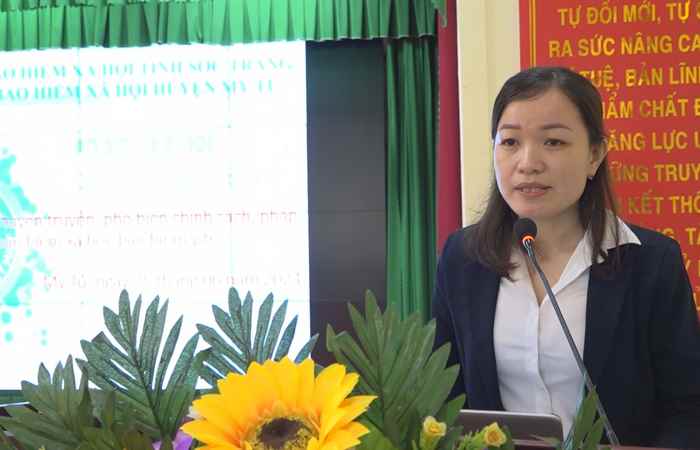 Mỹ Tú: Tập huấn tuyên truyền, phổ biến chính sách, pháp luật về BHXH-BHYT