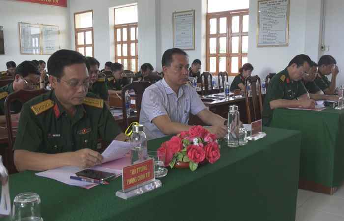 Cụm thi đua Ban CHQS huyện, thị xã, thành phố tổng kết công tác thi đua, khen thưởng năm 2023 