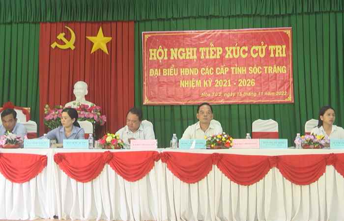 Mỹ Xuyên: Đại biểu HĐND tiếp xúc cử tri xã Hòa Tú 1 và xã Hòa Tú 2