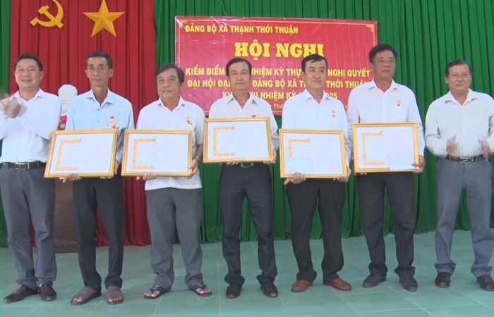 Đảng bộ xã Thạnh Thới Thuận sơ kết giữa nhiệm kỳ giai đoạn 2020 – 2025