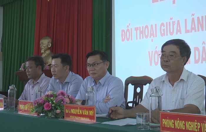 Châu Thành: Lãnh đạo huyện đối thoại với Hội Nông dân huyện   