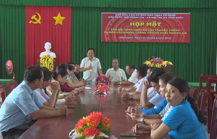 Vĩnh Châu họp mặt kỷ niệm 78 năm Cách mạng tháng 8 và Quốc khánh 2-9