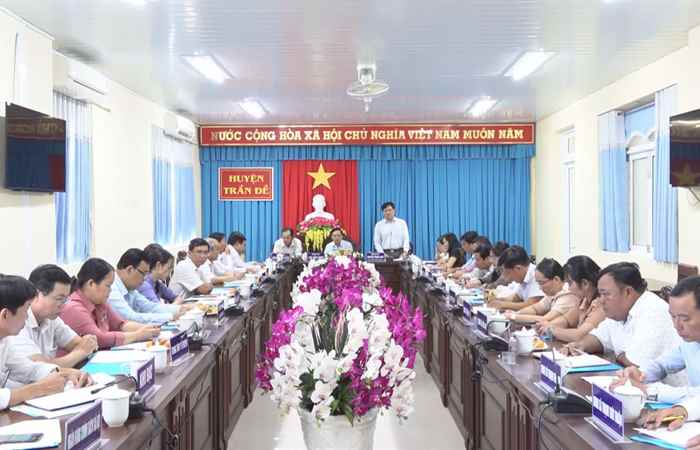 Trần Đề: UBND huyện sơ kết 9 tháng thực hiện 3 Chương trình mục tiêu Quốc gia  