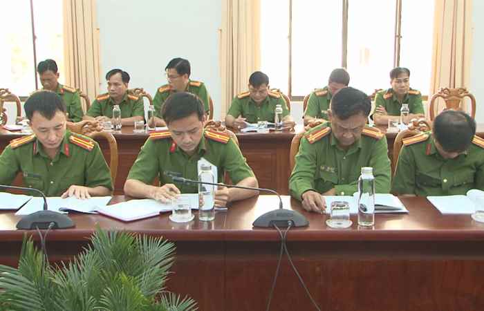 Công an Long Phú tổng kết năm 2022