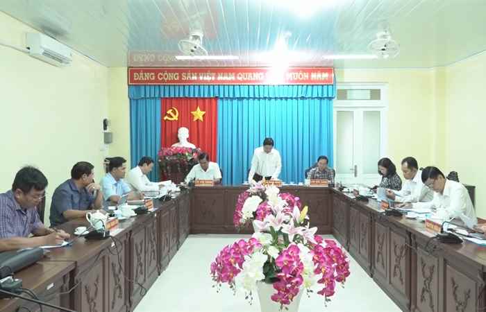 Ban Thường vụ Huyện ủy Trần Đề đánh giá tình hình hoạt động tháng 2 năm 2023