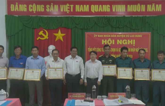 Cù Lao Dung tổng kết công tác tuyển chọn và gọi công dân nhập ngũ năm 2023