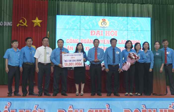 Đại hội công đoàn huyện Cù Lao Dung, lần thứ XI, nhiệm kỳ 2023-2028