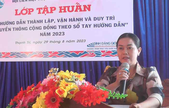 Thạnh Trị tập huấn Tổ truyền thông cộng đồng