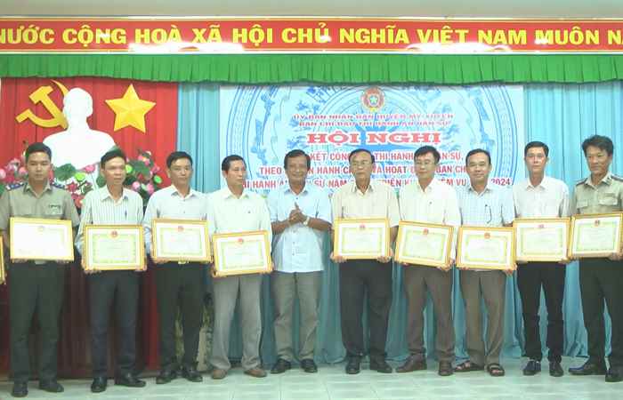 Mỹ Xuyên: Tổng kết công tác Thi hành án dân sự, thi hành án hành chính năm 2023