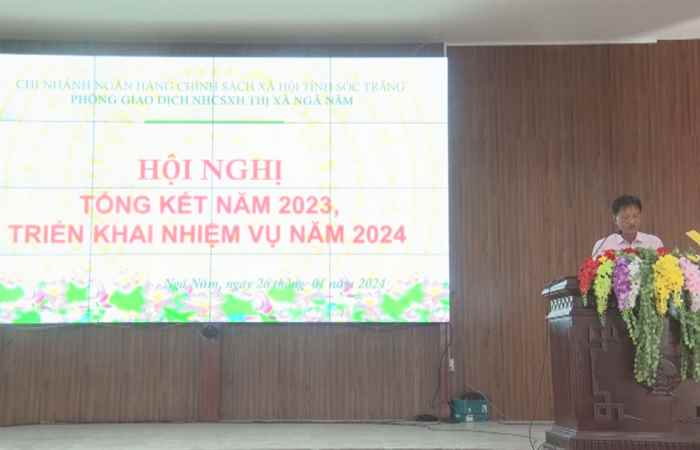 Ngã Năm: Ngân hàng CSXH tổng kết năm 2023 