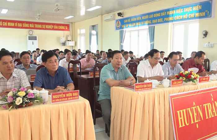 Ban Chấp hành Đảng bộ huyện Trần Đề sơ kết quí I năm 2023