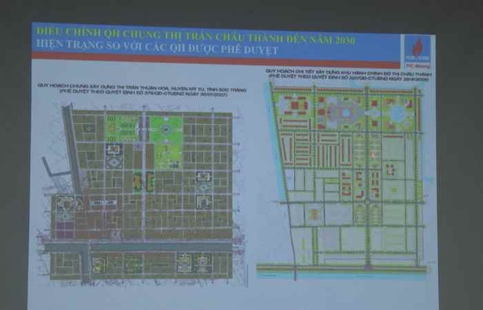 UBND tỉnh Sóc Trăng họp điều chỉnh quy hoạch thị trấn Châu Thành