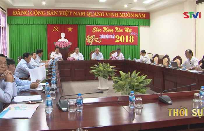 Tỉnh ủy họp chuẩn bị hội nghị xúc tiến đầu tư tỉnh Sóc Trăng năm 2018